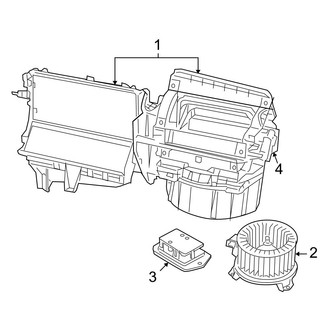 Jeep OE - Air Conditioner & Heater - Blower Motor & Fan (With A/C), (Limited / Sport)