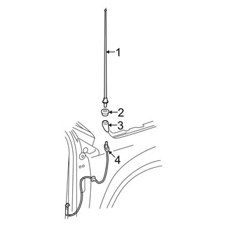 Jeep OE - Electrical - Antenna (Fender Mounted), (MK Body Code)