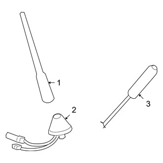 Jeep OE - Electrical - Antenna (Roof Mounted, W/O Satellite Radio), (MK Body Code)