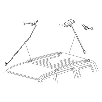 Jeep OE - Electrical - Antenna (Roof Mounted, With Satellite Radio), (MK Body Code)