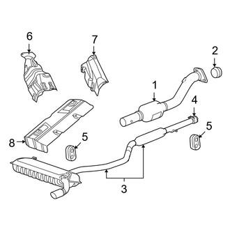 Jeep OE - Exhaust System - Exhaust Components (2.4L)