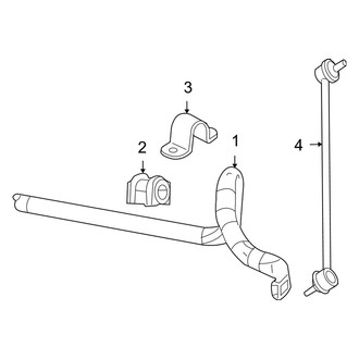 Jeep OE - Front Suspension - Stabilizer Bar & Components