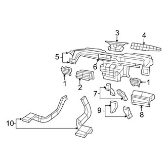 Jeep OE - Instrument Panel - Ducts