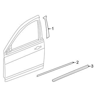 Jeep OE - Front Door - Exterior Trim