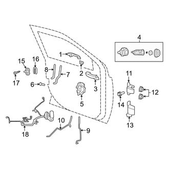 Jeep OE - Front Door - Lock & Hardware