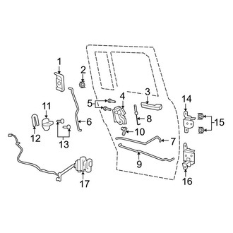 Jeep OE - Rear Door - Lock & Hardware