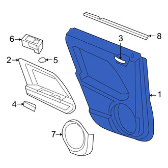 Jeep OE - Front Right Inner Door Interior Trim Panel