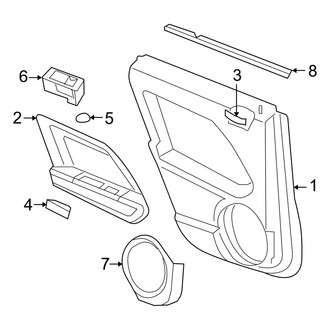 Jeep OE - Rear Door - Interior Trim