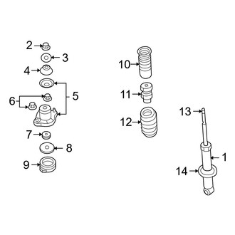 Jeep OE - Rear Suspension - Struts & Components (FWD)