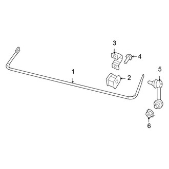 Jeep OE - Rear Suspension - Stabilizer Bar & Components (FWD)