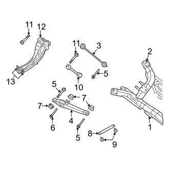 Jeep OE - Rear Suspension - Suspension Components (4WD)