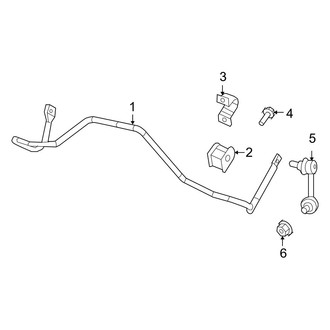 Jeep OE - Rear Suspension - Stabilizer Bar & Components (4WD)