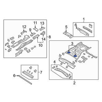 Jeep OE - Rear Left Trunk Floor Access Cover