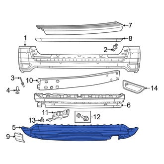 Jeep OE - Rear Lower Bumper Cover