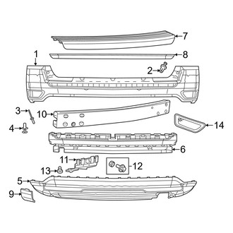 Jeep OE - Rear Bumper - Bumper & Components