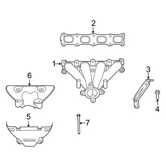 Jeep OE - Exhaust System - Manifold (2.0L)