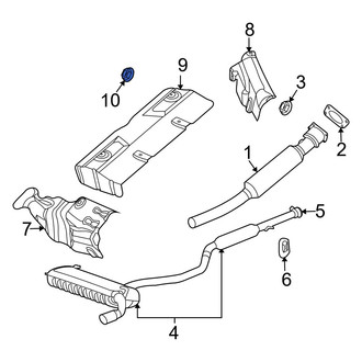 Jeep OE - Floor Pan Heat Shield Nut