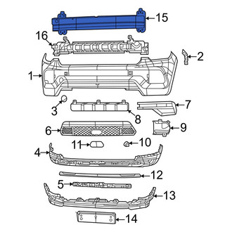 Jeep OE - Front Bumper Impact Bar