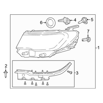 Jeep OE - Front Lamps - Headlamp Components (Halogen)