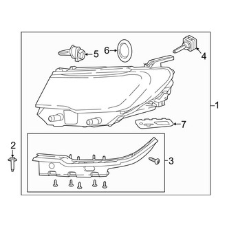 Jeep OE - Front Lamps - Headlamp Components (High Intensity Discharge), (MP Body Code)