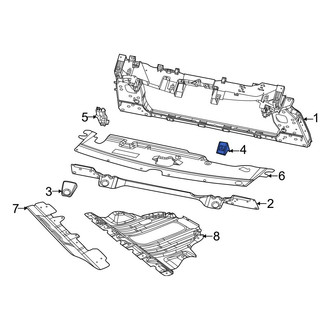 Jeep OE - Left Radiator Support Bracket