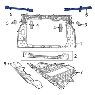 Jeep OE - Left Radiator Support Bracket