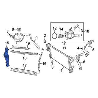 Jeep OE - Right Radiator Support Baffle