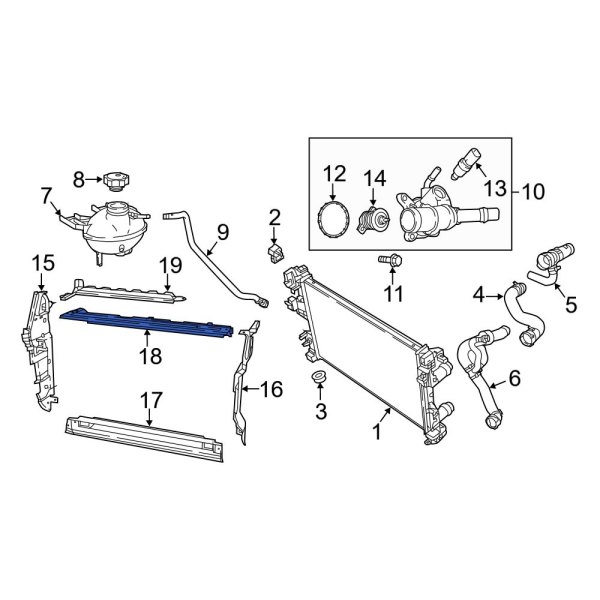 Radiator Support Baffle