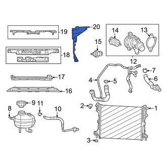 Jeep OE - Front Radiator Support Baffle