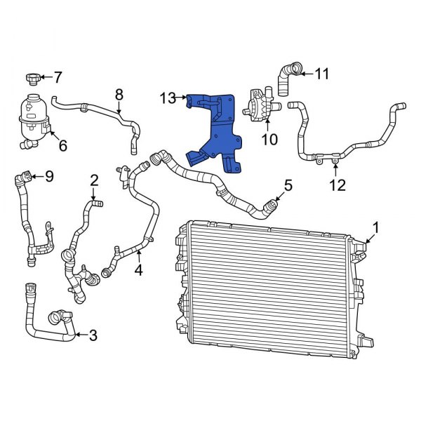 Engine Water Pump Bracket