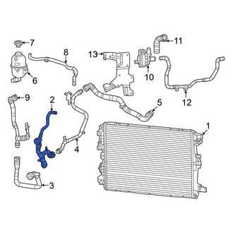 Jeep OE - Radiator Coolant Hose