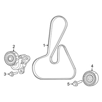 Jeep OE - Cooling - Belts & Pulleys (MP Body Code 2.4L)