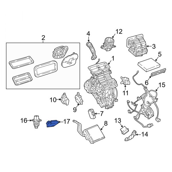 Jeep OE 68440808AA - Front Humidity Sensor