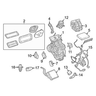 Jeep OE - Air Conditioner & Heater - Evaporator & Heater Components (MP Body Code)
