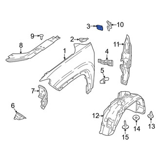Jeep OE - Rear Left Upper Outer Fender Brace