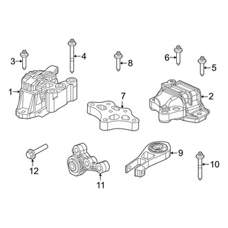 Jeep OE - Engine / Transaxle - Engine & Transmission Mounting (Standard Tr)