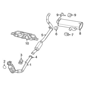 Jeep OE - Exhaust System - Exhaust Components (2.0L)