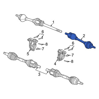Jeep OE - Front Left CV Axle Assembly
