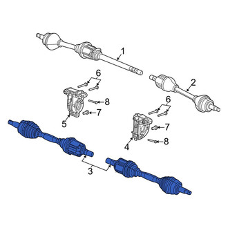 Jeep OE - Front Left CV Axle Assembly