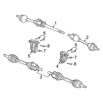 Jeep OE - Front Suspension - Drive Axles (MP Body Code)
