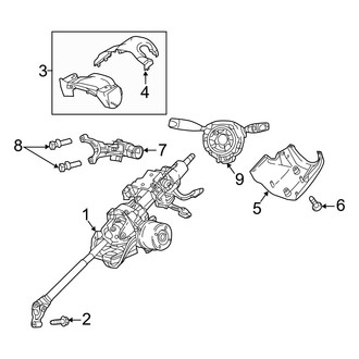 Jeep OE - Steering Column Components (MP Body Code 2.0L / 2.4L)