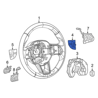 Jeep OE - Right Steering Wheel Trim