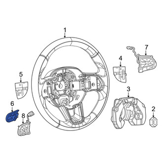 Jeep OE - Left Steering Wheel Radio Controls