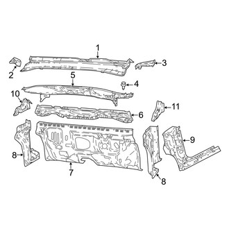 Jeep OE - Cowl (Latitude / Limited / Sport / Trailhawk MP Body Code)