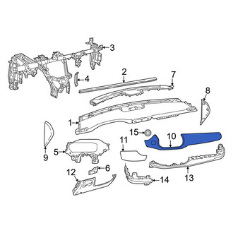 Jeep OE - Right Upper Instrument Panel Trim Panel