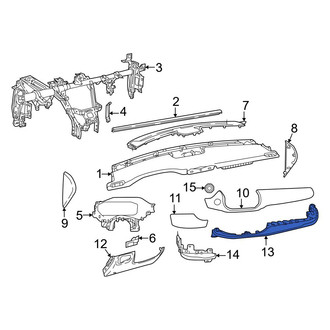 Jeep OE - Right Instrument Panel Cover