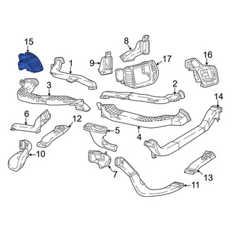Jeep OE - Right Dashboard Air Vent