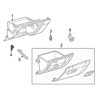 Jeep OE - Front Left Glove Box Door Striker