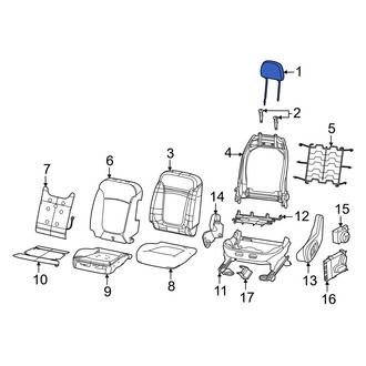 Jeep OE - Front Left Headrest