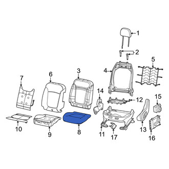 Jeep OE - Front Left Seat Cover